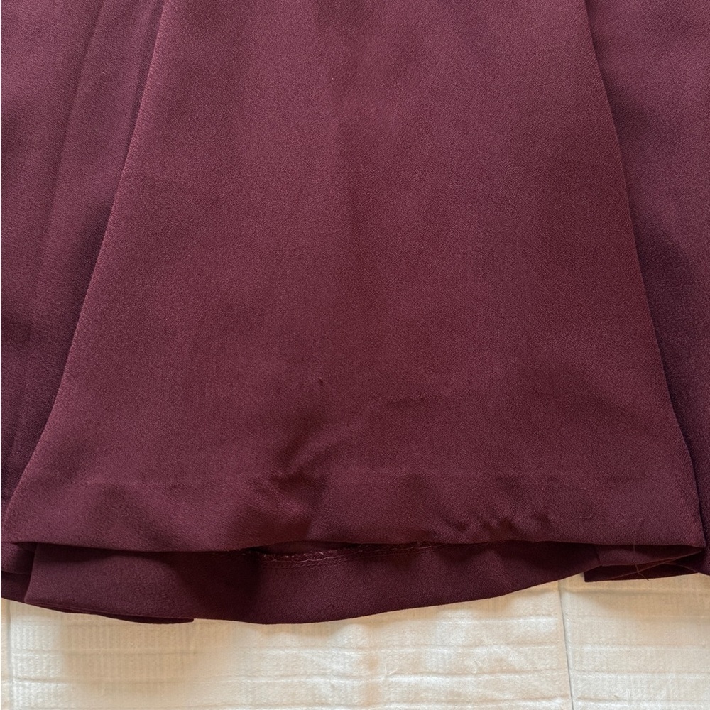 Ann Taylor burgundy dress with 3/4 sleeves, size 8 - Picture 9 of 11